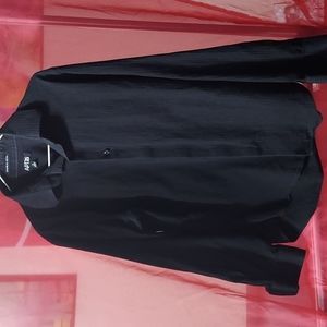 APT 9 Black Lond Sleeve Button-down Woman's Blouse Medium